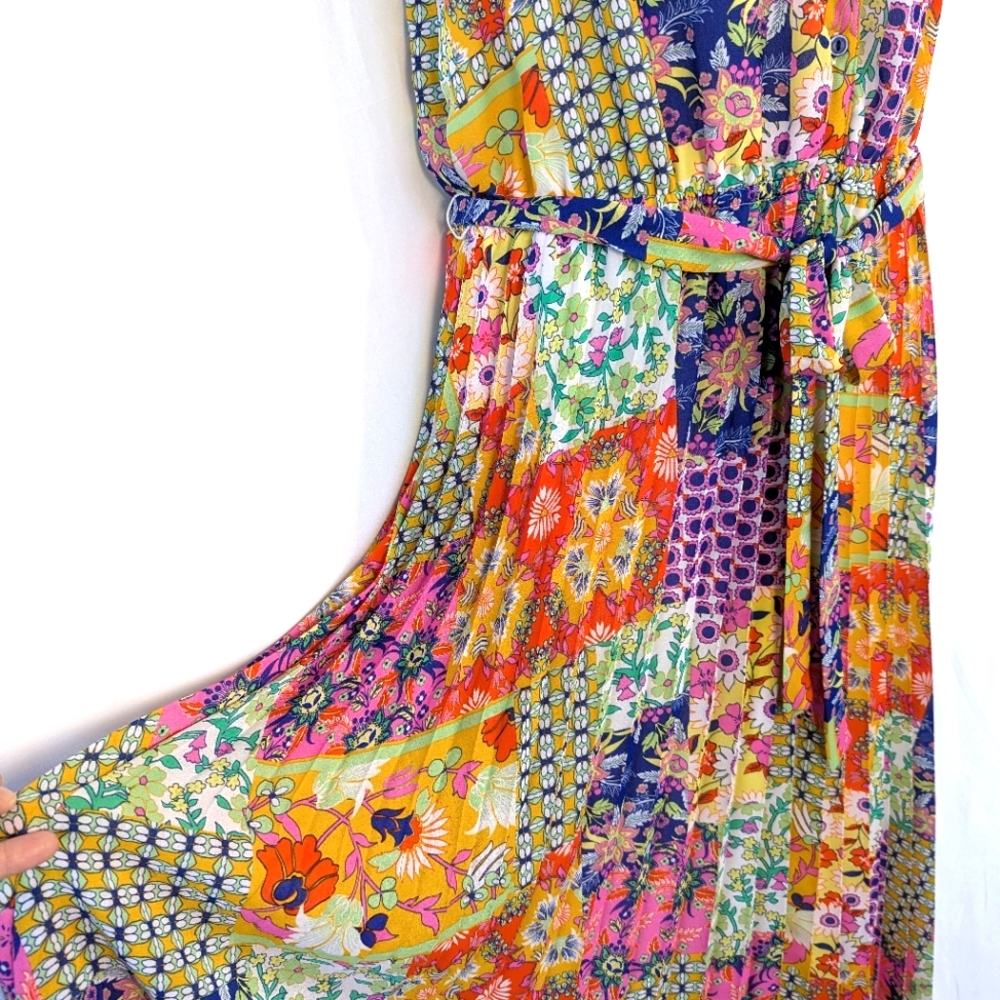 Emma & Michele Patchwork Maxi Dress